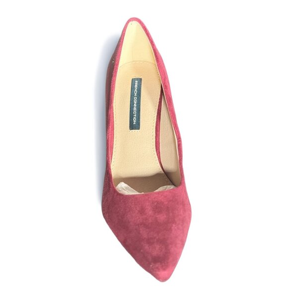 FRENCH CONNECTION women's kelsey heel Size US 7 burgundy - Picture 4 of 4